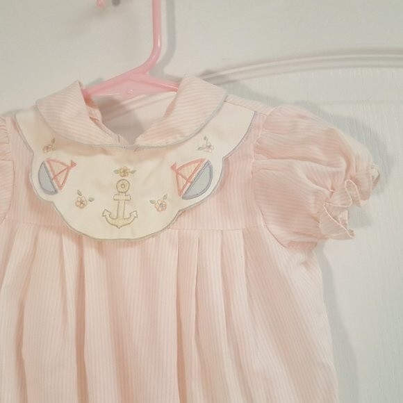 Vintage Pink Sailor Romper - Picture 3 of 5